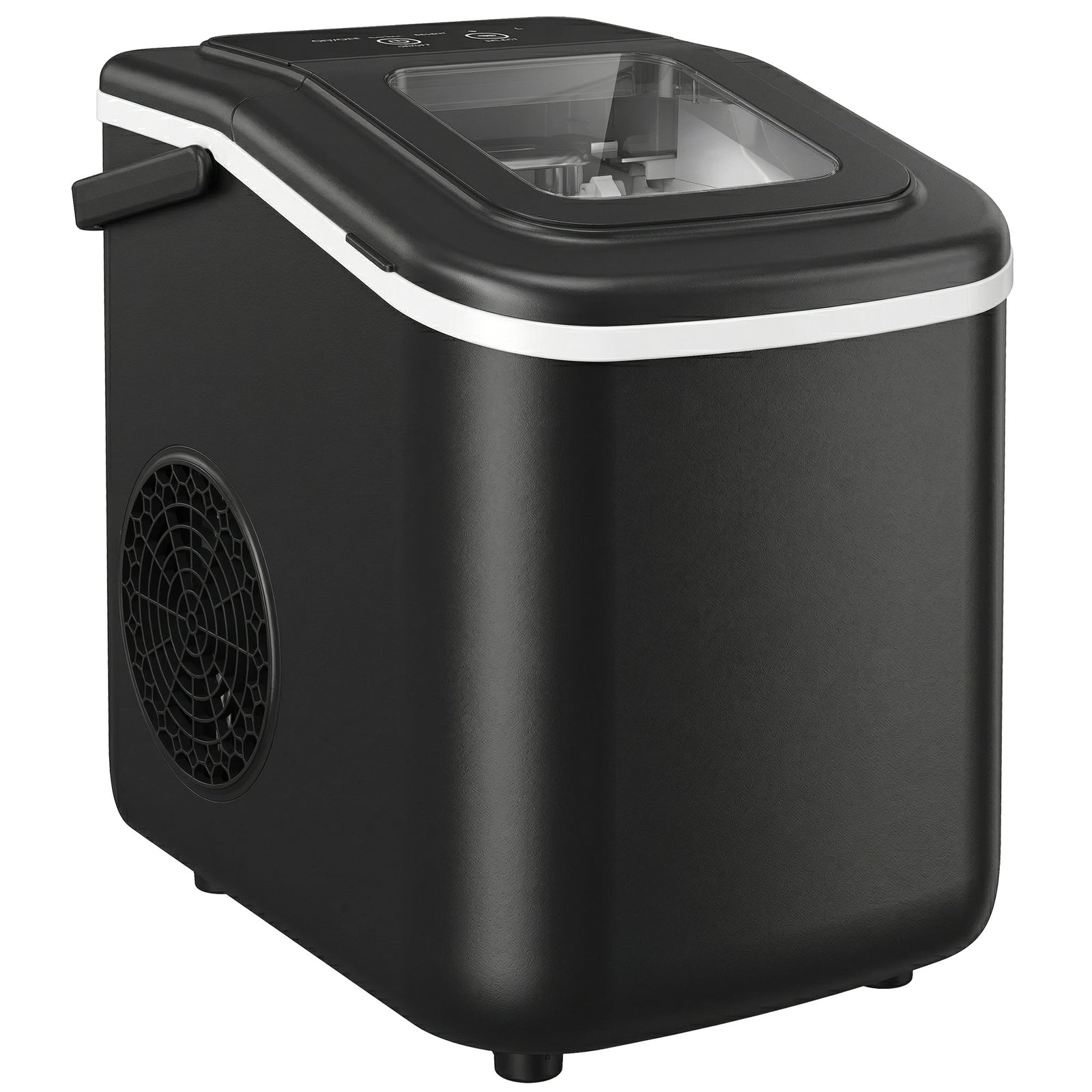 Countertop Ice Maker Machine Self-cleaning 2 Sizes Black