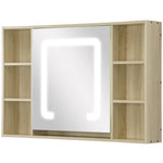 Led Bathroom Mirror Cabinet Wall-mounted Adjustable Shelves