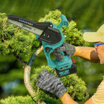 8 Inch Electric Chainsaw With Brushless Motor, 2 Batteries | Blue