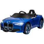 Bmw I4 Licensed 12v Kids Electric Ride-on Car W/ Remote Control | Blue