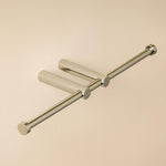 Toilet Roll Holder, Gloss Steel, Wall-mounted. Collection Architect S+