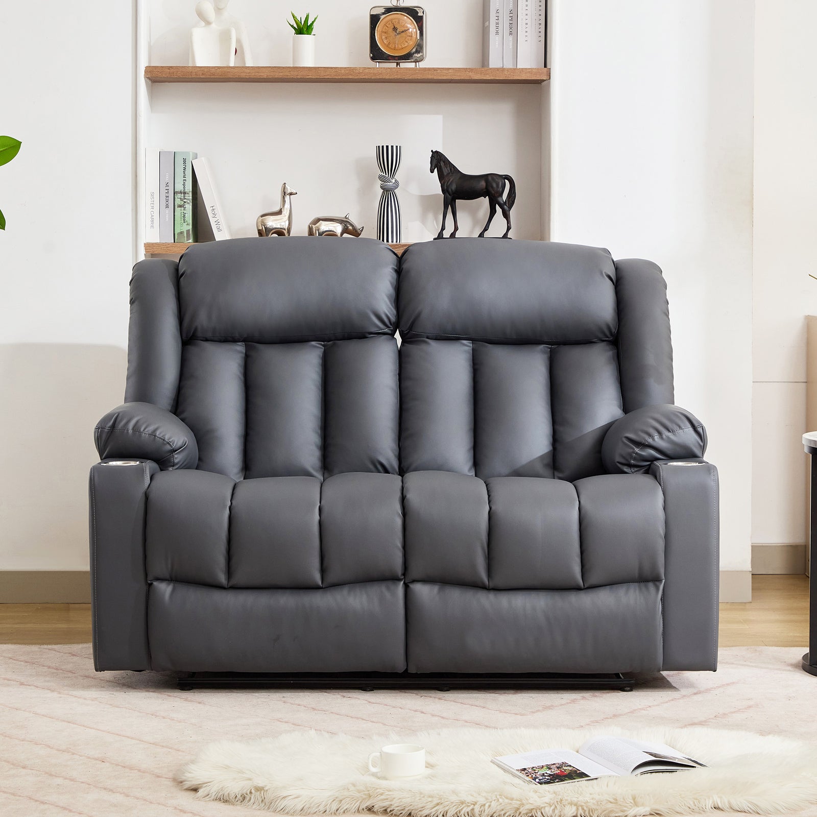 Sheridan 2 Seat Manual Recliner Sofa With Cup Holders
