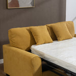 Lewiston Fabric Pull Out Sofabed | Yellow