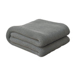 Double Knitted Throw | Olive Green