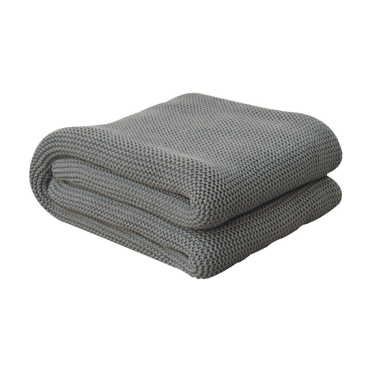 Double Knitted Throw | Olive Green