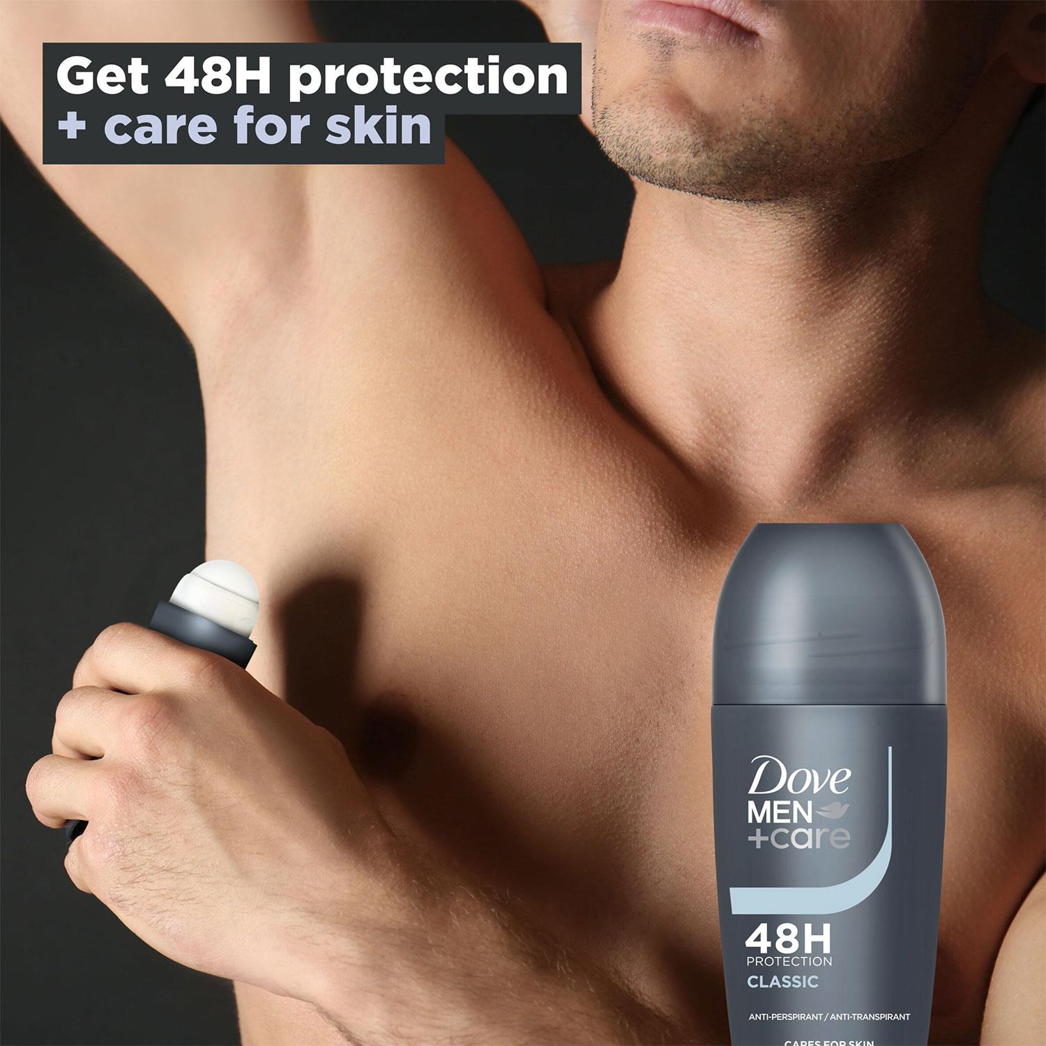 Men+care Roll On Classic Antiperspirant Deodorant 48h Protection, 3x50ml