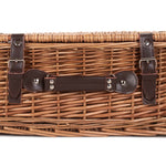 Wicker Double Steamed 40cm Picnic Basket | Brown