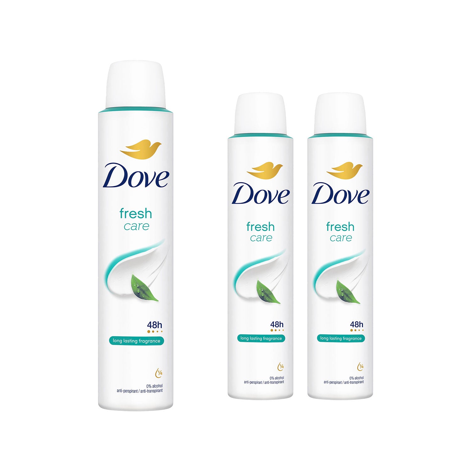 Fresh Anti-perspirant With 48h Sweat Protection Deo For Women 200ml, 3 Pack