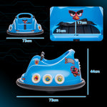 Angry Bird Licensed 12v Kids Bumper Car W/ Joysticks, Remote | Blue