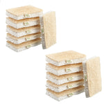 Eco Sponge Scouring Pad Set | Set of 12 | White