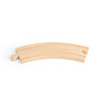 12 Long Curve Track Pieces for Wooden Train Set