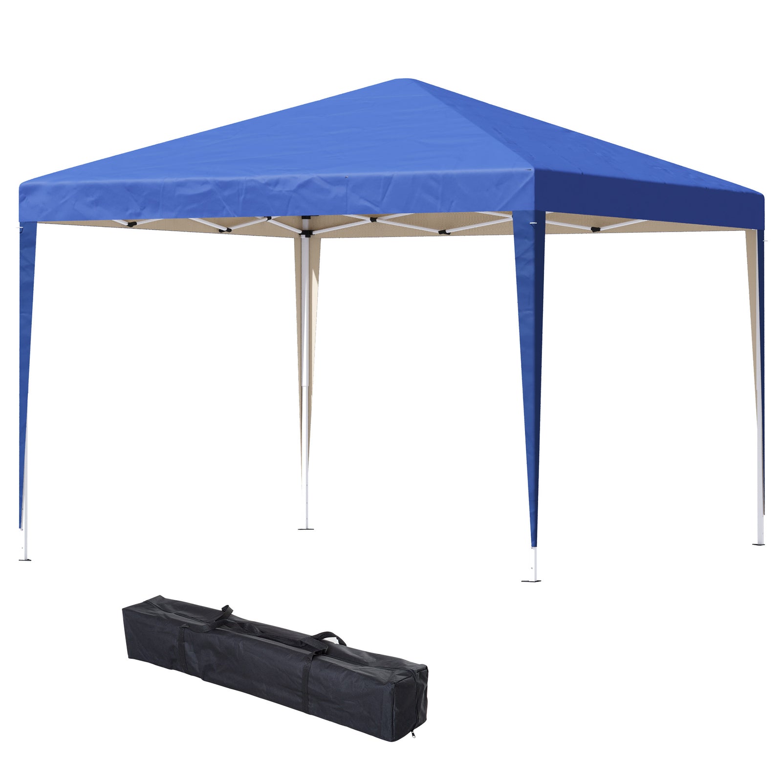 3 X 3m Garden Pop Up Gazebo Height Adjustable Marquee | Blue