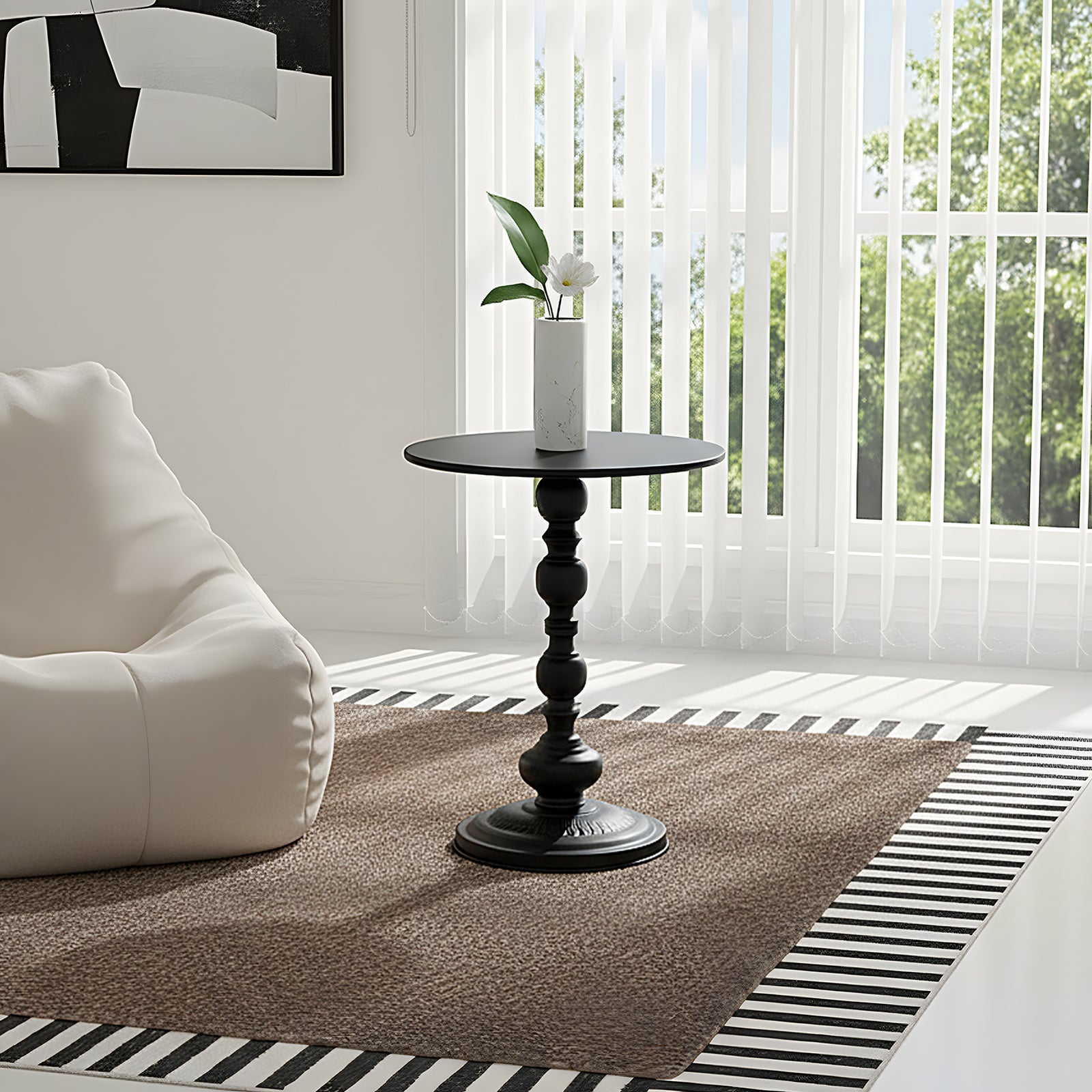 Breeins Vintage Cold-rolled Steel Round Side Table