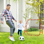 Rebounder Net Practise Football Kickback Target Goal | Red