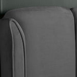 Aurora Velvet Ottoman Bed | Double | Grey