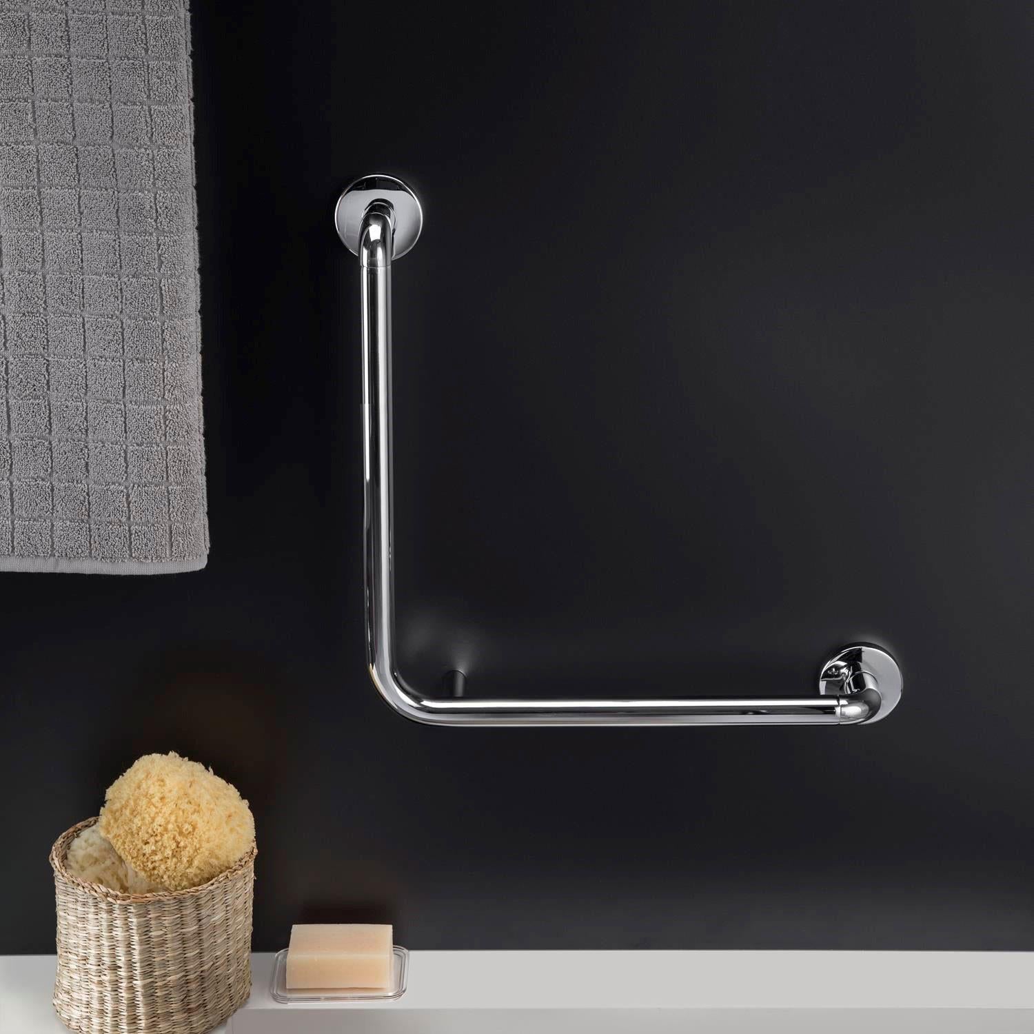Grab Rail 40cm Elbow Shape Matt Black Up To 150kg Architect Collection