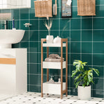 3-tier Bathroom Rack Organizer Storage Shelf Bamboo