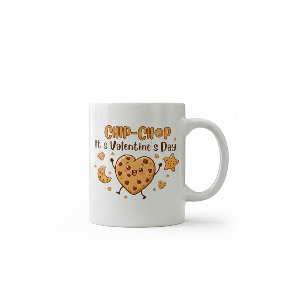 Dyzi It’s Valentine’s Day Chip-chop Printed Mug Valentine’s Day Gift