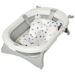 Foldable Baby Bath Tub Ergonomic With Temperature-induced Water Plug | Grey