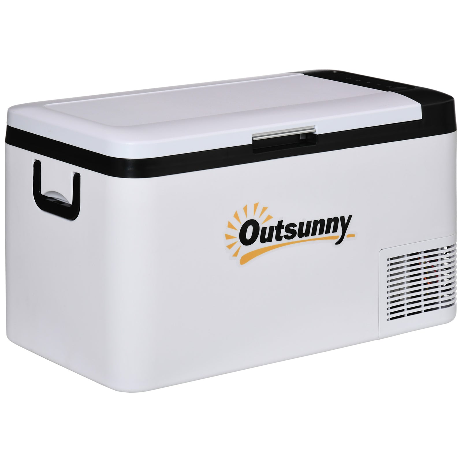 12v Portable Car Refrigerator W/ Inner Led Light Indoor | Medium | White