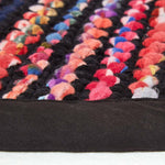 Handwoven Multi Coloured Recycled Chindi Folk Rug | 150cm | Multi Colour