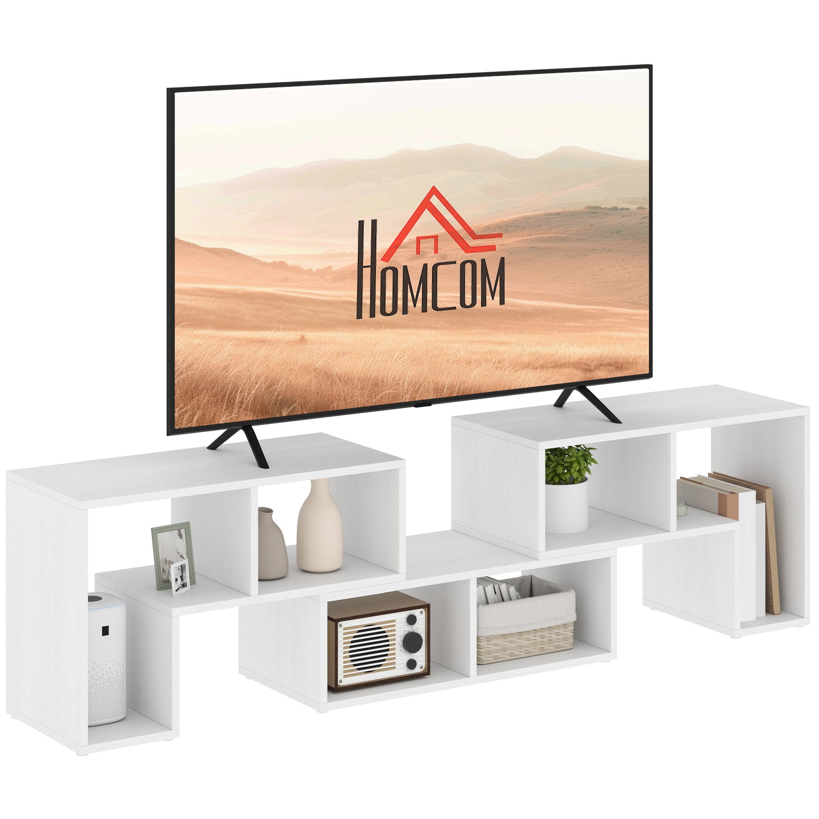 Tv Unit For Tvs Up To 75 Inches, Free Combination Tv Stand | White