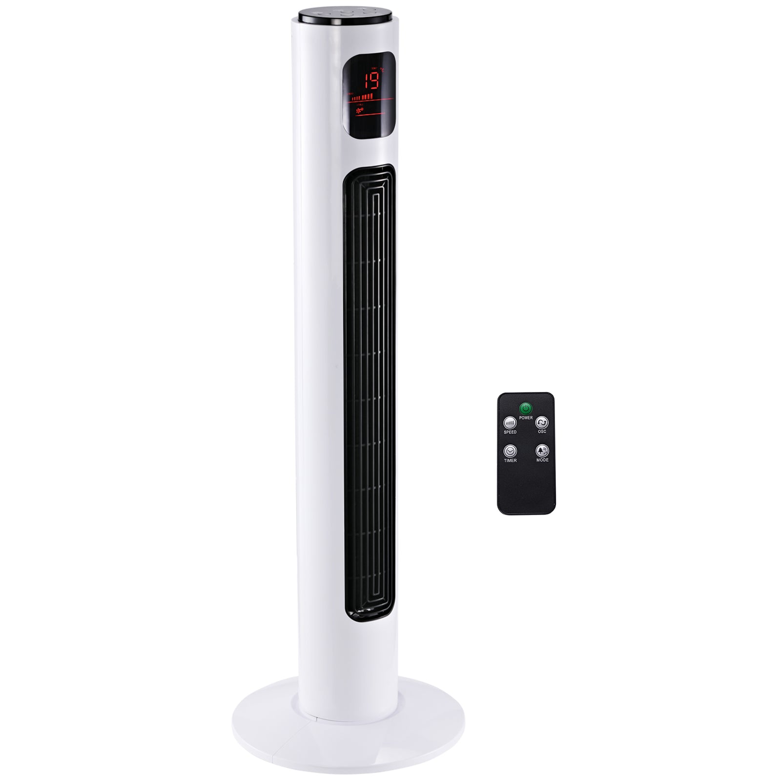38 Inch Tower Fan With 70° Oscillation 3 Speed And 3 Mode | One Size | White