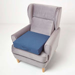 Cotton Orthopaedic Foam Armchair Booster Cushion | 50cm x 50cm | Navy Blue