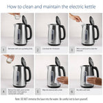 1.7l 3000w Fast Boil Electric Kettle With Auto Shut-off And Dry Burn Protection