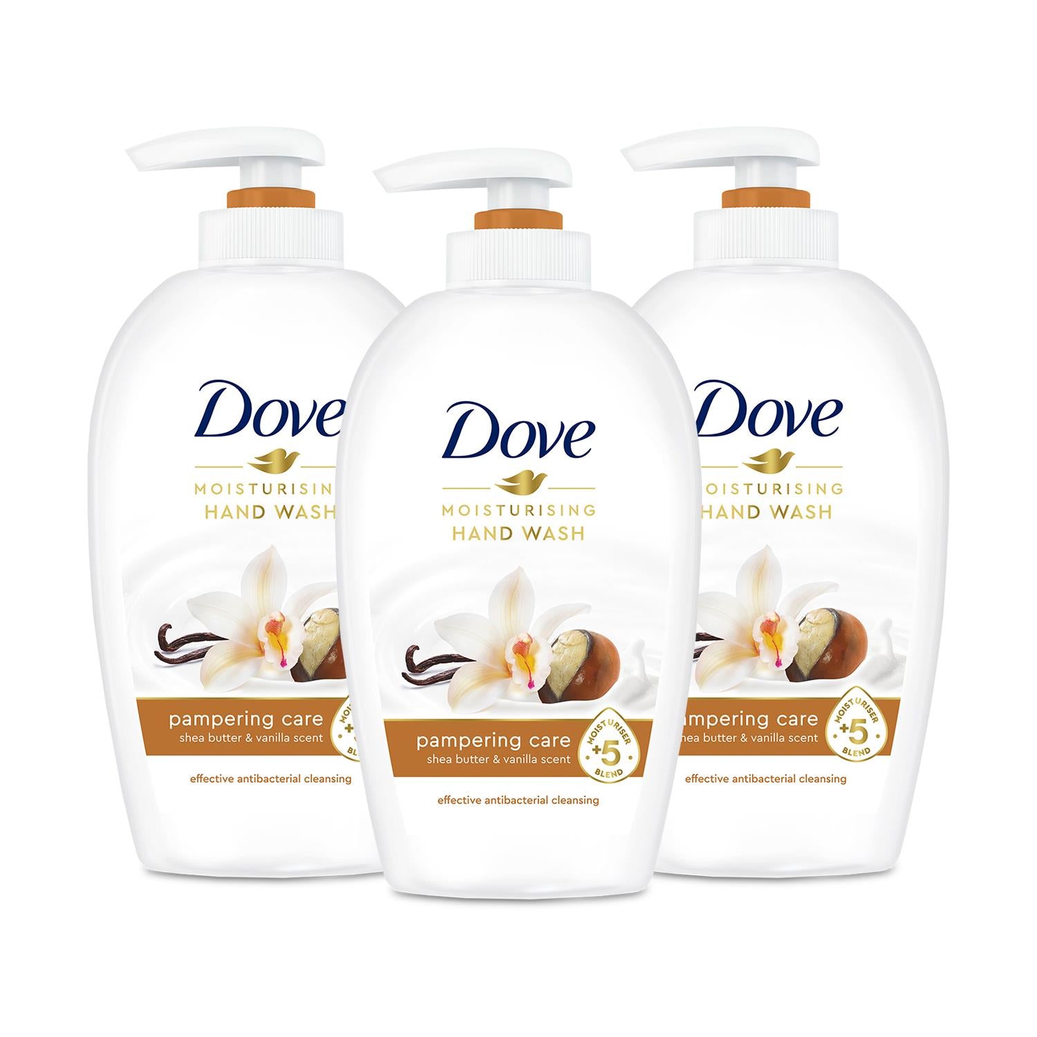 Moisturising Hand Wash, Pampering Care With Shea Butter & Vanilla, 3x250ml
