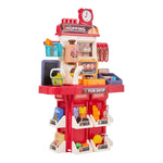 Children Pretend Supermarket Shopping Playset 48pcs Toy Accessory Set