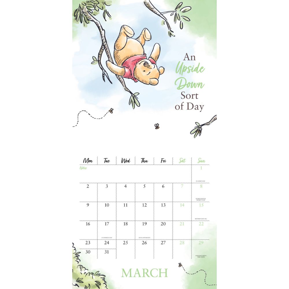 Winnie The Pooh 2026 Square Calendar Official Product