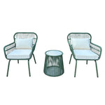 Carbini 3 Piece Patio Bistro Set | One Size | Green