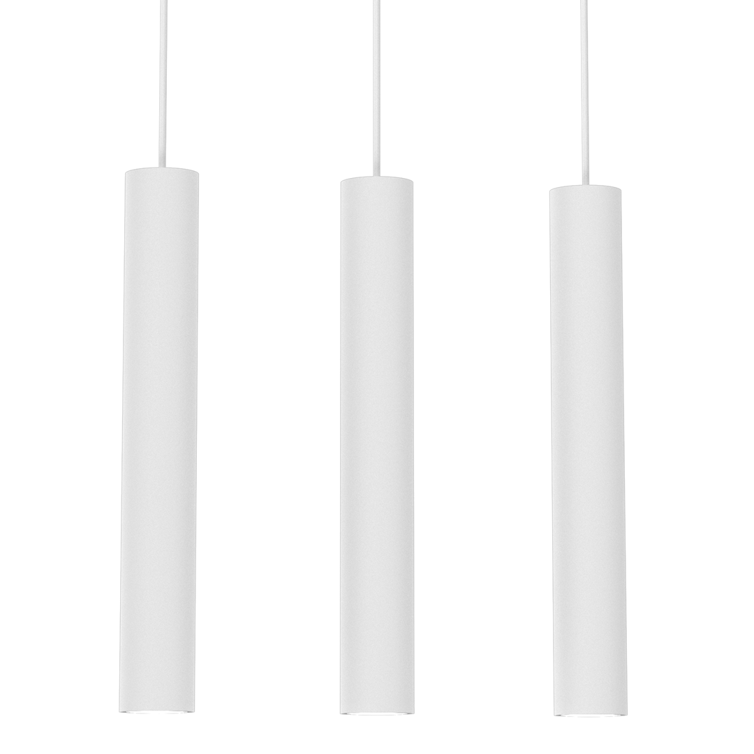 Hudson Triple Pendant Lamp Hand Made High Quality Elegant Cylindrical Design With Matt Finish