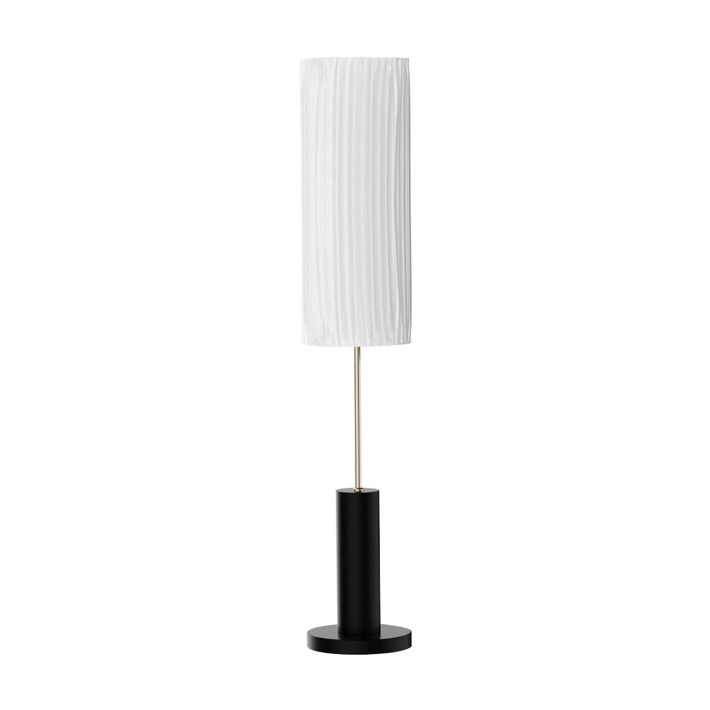 127cm Height E27 1-light Fabric Lampshade Floor Lamp With Foot Switch