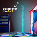 Wicked Gizmos Led Bubble Lamp 90cm Colour Changing With Fish For Sensory Play