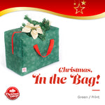 Durable Christmas Storage Bag For Ornaments, Lights, Ribbons & Wreaths