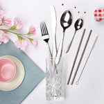 Cutlery Sets Stainless Steel Hammered Effect Handle 32pc Set