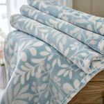 Deyongs Supersoft William Botanical Print Coral Fleece Throw