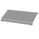 3x2m Manual Window Awning W/ Hand Crank | Light Grey