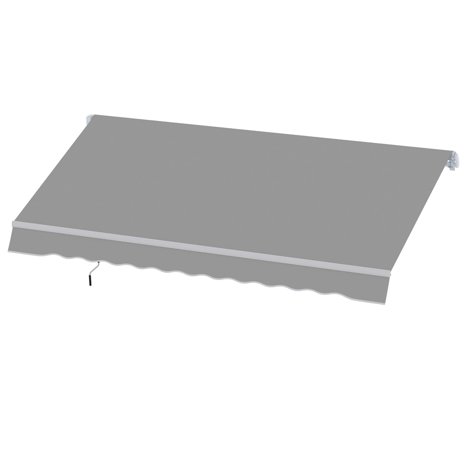 3x2m Manual Window Awning W/ Hand Crank | Light Grey