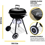 45cm Round Charcoal Bbq Kettle Grill Outdoor Portable Barbecue