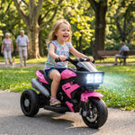 Kids Electric Motorcycle Ride-on Toy W/ High-traction Wheels | Pink