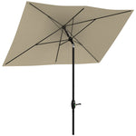 2x3m Rectangular Parasol Patio Outdoor Table Umbrella | Cream