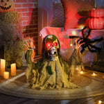 Voice Activated Halloween Animatronics Skeleton, Battery Operated