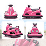 Electric Kids Bumper Car With 360 Degree Rotation Spin | Pink