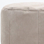 Remi Fine Cord Bean Bag Pouffe | Beige