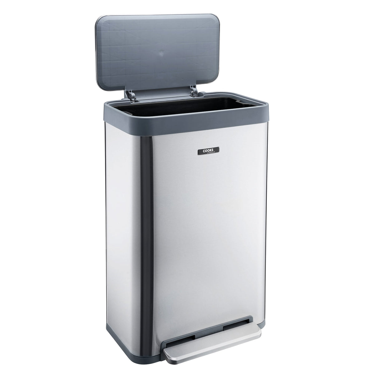 Xl Pedal Recycling Bin 65l | 65L | Silver