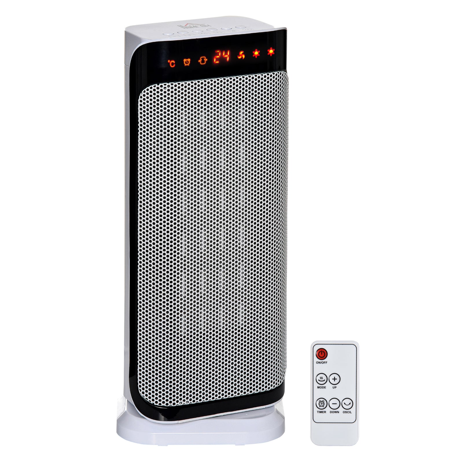 Oscillating Ceramic Space Heater With Remote Control Timer