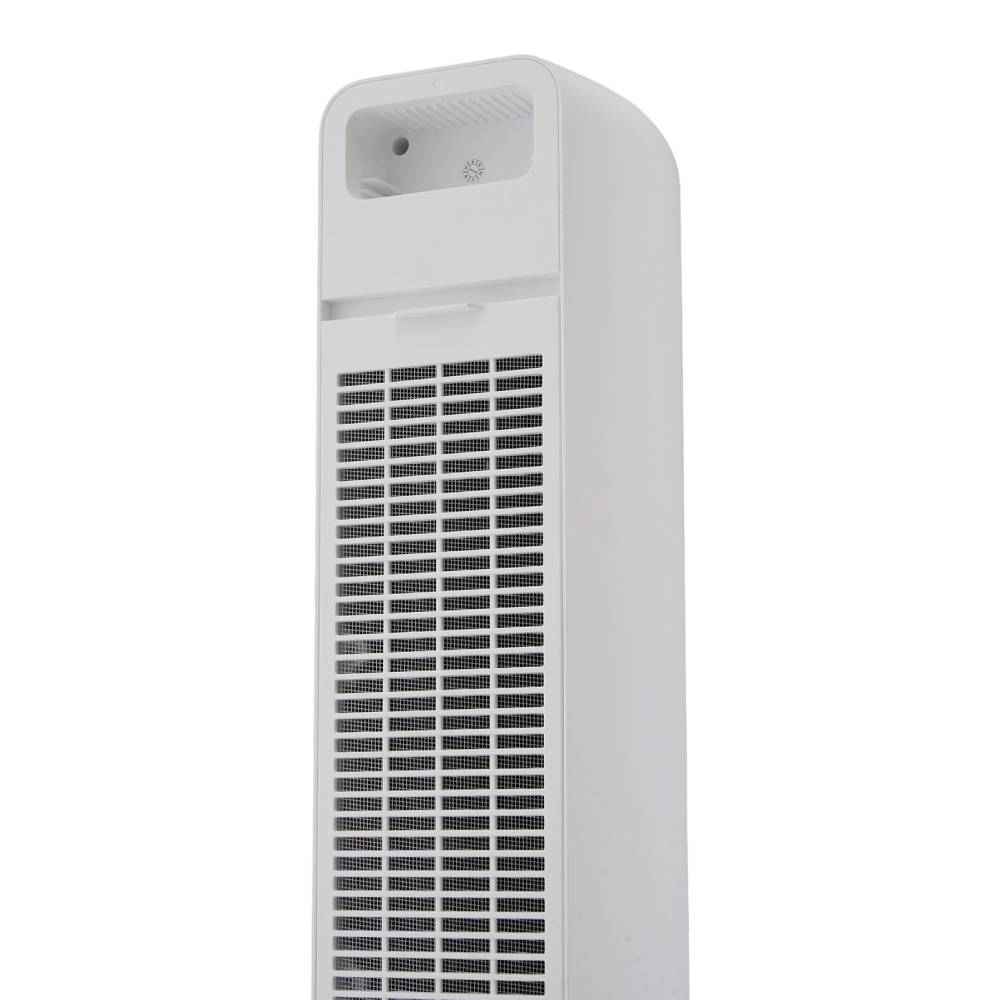 Smart Bladeless Tower Fan with Remote, 12-Speed Cooling, 90° Oscillation, Air Purification & 12H Timer